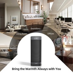 1500W Oscillating 60° Portable Space Heater 12hr-Timer with Remote Control