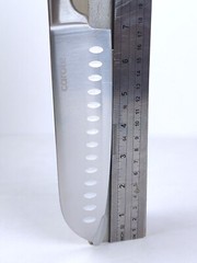 CAROTE 7″ SANTOKU Knife, HIGH-CARBON Steel Blade, Triple-Riveted CREAM Handle