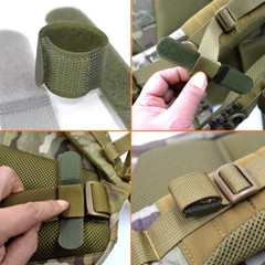 5PCS Molle Straps Tactical Backpack Organizer with Hook Loop Grip