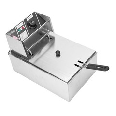 Stainless Steel Commercial Household Electric Deep Fryer Fried Chicken Pan 6L