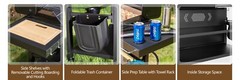 5-Burner Propane Gas Grill and Griddle Combo Stainless Steel Outdoor Patio