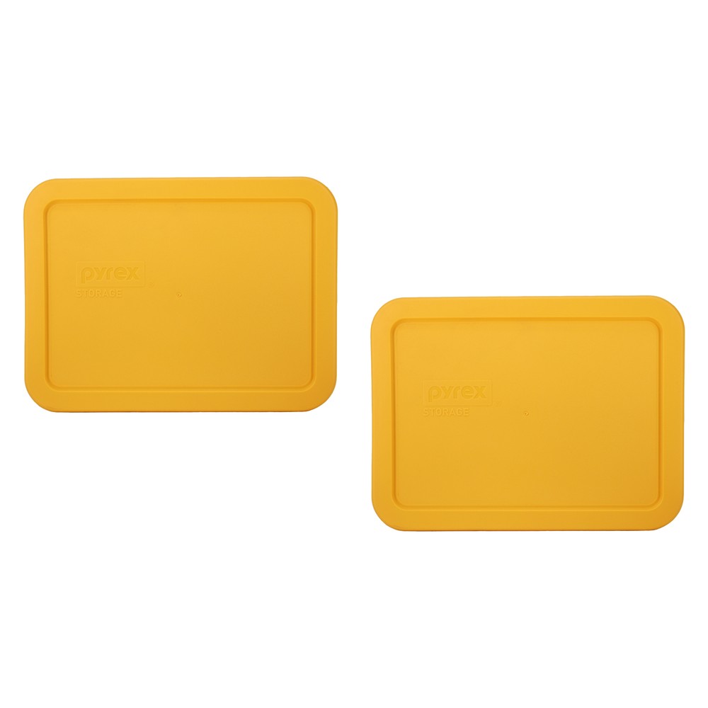 Pyrex 7210-PC 3-Cup Lemon Drop Yellow Lid (2-Pack)