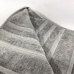 DKNY Eco-Melange Gray 30 In x 58 In Towels 2Pc Bath New