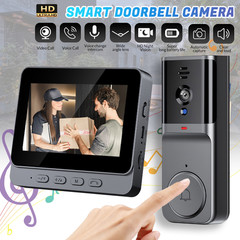 2.4G Wireless Smart Visual Intercom Video Doorbell Camera Monitor for Home US