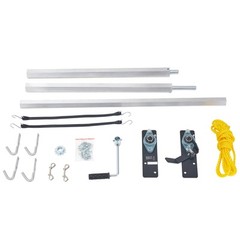 Dump Truck Trailer Hand Crank Manual Pull Tarp Roller Kit 64″ to 104″ Wide