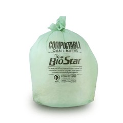 Plasticplace 55-60 Gallon Compostable Trash Bags- Black, Case of 35 Garbage Bags