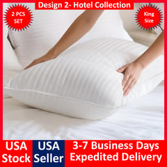 Queen Size Pillow Set of 2 Soft Gel Cushions for All Sleeping Positions UPGRADED