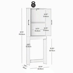 Ardent Over-the-Toilet Bathroom Storage Cabinet, Euro OakArdent Over-the-Toilet