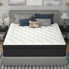 10″12″14″ Twin Full Queen King Size Mattress in a Box Hybrid Spring Memory Foam