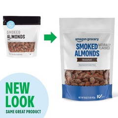 Amazon Grocery, Smoked Almonds, Roasted, 16 Oz 16 ounce (Pack of 1)