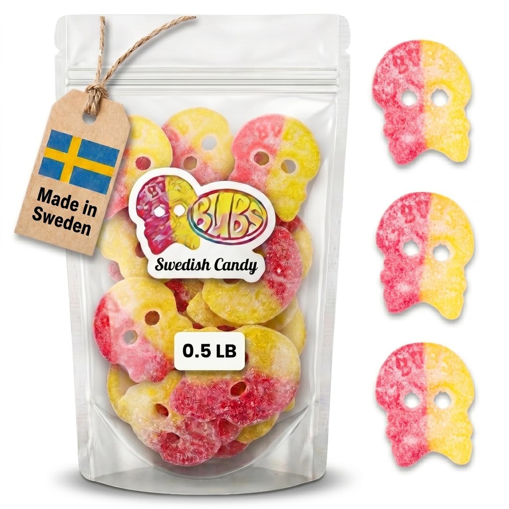 Swedish Candy, Gummy variety candy mix, Bubs sweets (0.5 LB, 0.5 LB
