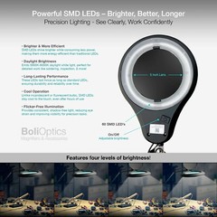 ESD LED Magnifying Lamp w/ Clamp for PCB Soldering, Electronics Repair