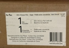 Our Place 8.5″ Ceramic Nonstick Mini Always Pan SAGE 1.2 QT READ Description