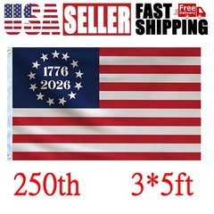 3×5 Ft Outdoor Edition 1776 – 2026 American Flag 250th Anniversary American Flag