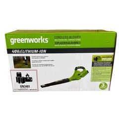 Greenworks 40V Leaf Blower/Sweeper, 150 MPH / 135 CFM
