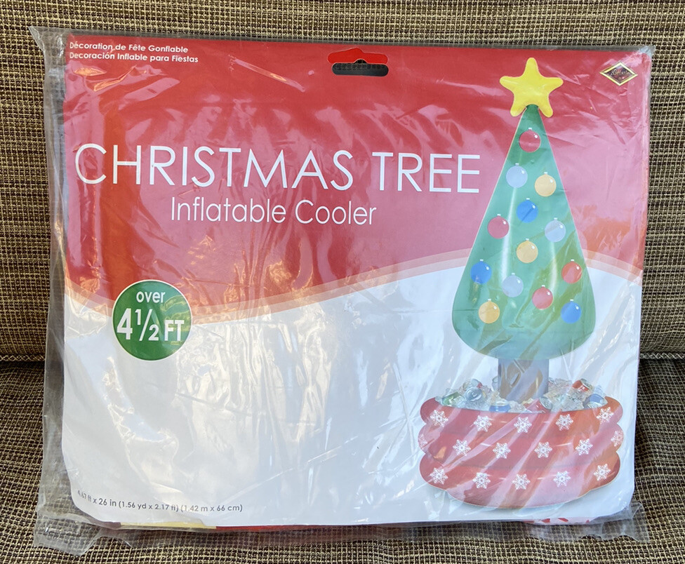 Beistle Creation Christmas Tree Inflatable Cooler 4.67 ft tall x 26 in Decor NEW