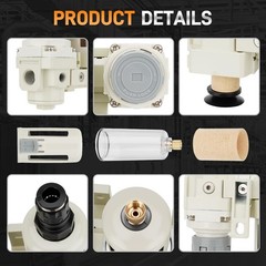 3/8″ NPT Air Compressor Filter Regulator W/ 2-Stage Auto & Semi-Auto Drain Dryer