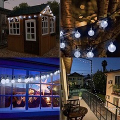 23Ft 50 LED Outdoor Solar Powered String Lights for Patio Yard Porch Party Decor