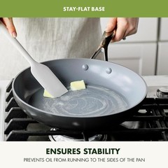 GreenPan Valencia Pro Hard Anodized Fry Pan Skillet Set 3 Piece Ceramic Nonstic