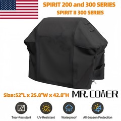 600D Weber Spirit 200 300 Grill Cover 52″ Heavy Duty Waterproof 7106 BBQ Cover