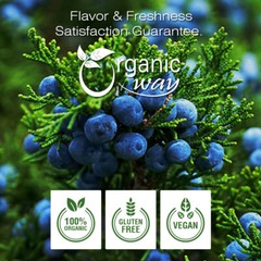 Organic Way Juniper Berries Whole – Organic, Kosher & USDA Certified