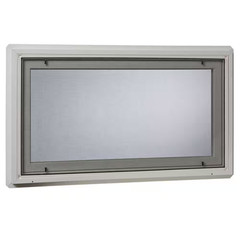 32.25 In. X 24.25 In. White Double-Pane Insulated Glass Hinged Vinyl Hopper Insw