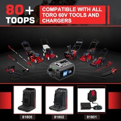 60V 7.5Ah Lithium-ion Battery for ‎Toro 60V Battery L108 L135 L216 L324 L405 886
