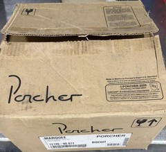 Porcher Marquee Undermount Square Biscuit Vitreous China No Hole 12120-00.071