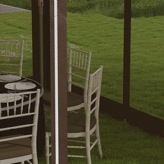 12′ x 12′ Backyard Party Cabana Gazebo w/ 3-Level Adjustable Height, Dark Brown
