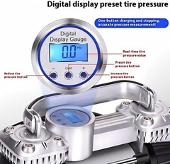 150 PSI Digital Display Tire Inflator Car Air Pump Compressor Portable Auto 12V
