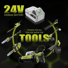 Pack 6.0Ah Li-Ion Battery For Snow Joe + Sun Joe iON+ 24V 24VBAT-LTX 24VBAT-LTW