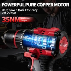 Cordless Brushless Electric Drill Driver w/ Battery & Charger – Clearance Sale