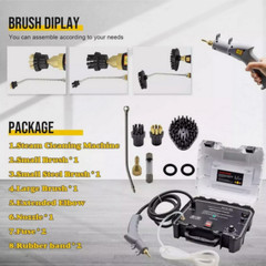 3500W High Temp Steam Cleaner Handheld Car Detailing Household Cleaning Machine