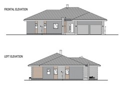 Modern 4Bedroom 2Bathroom House Plans Blueprints and Floorplans, 258m2-2780sqft