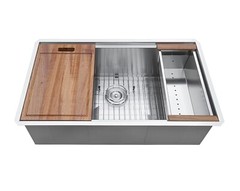 Ruvati 32-inch Undermount Workstation Kitchen Sink Single Bowl – RVH8300