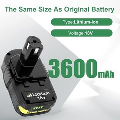 2 PACK 4.0Ah For RYOBI 18V Battery One Plus Compact Lithium-Ion P190 P192 new