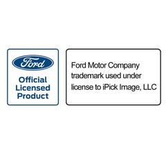 Ford Super-Duty Rectangle Black Leather Magnetic Sunglass Sun Visor Holder