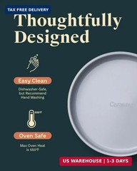 Caraway Non-Stick Ceramic 9″ Circle Pan – Naturally Slick Ceramic Coating – Non-