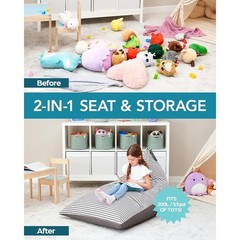 Original Stuffed Animal Bean Bag for Storage(No Filler) for Kids Teens & Adults