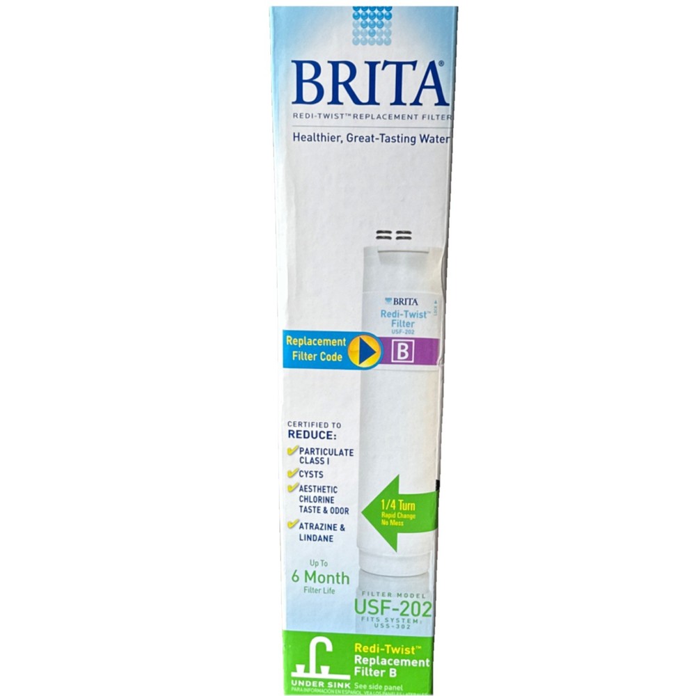 Brita Redi-Twist Filter B USF-202 Under Sink Carbon/Charcoal 6 Months
