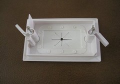 Single 1 Gang Low Voltage Flexible Open Pass HDMI Audio Video Cable Wall Plate
