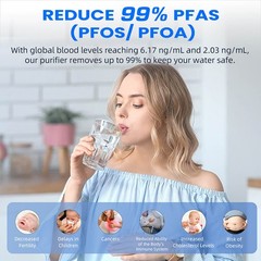 Hydrofast C100 Countertop Reverse Osmosis Water Filter System,6 Stage Filtration