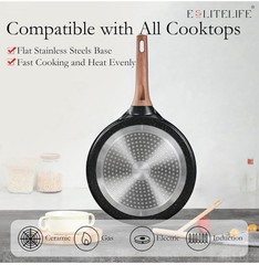 ESLITELIFE 11″ Non-Stick Crepe Pan w/ Spreader Induction Ready Y-PS1628