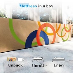 12/14 Inch Twin Full Queen King Mattress Hybrid Memory Foam Spring Bed in Box