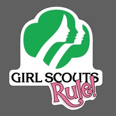 Girl Scouts Rule decal sheet. Set of 20