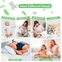 Bamboo Mattress Protector Deep Pocket Waterproof Breathable Fitted Bed Cover