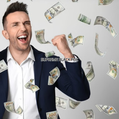 Money Party Blaster Cash Confetti Cannons Graduation Wedding Promotion (8 Pack)