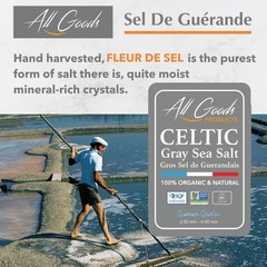 All Goods 5Oz Coarse, Hand Harvested Celtic Salt Organic 82 Minerals Coarse, Fr
