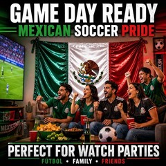 Large Mexico Satin Flag 58×37 Patriotic Mexican Banner Made In Mexico