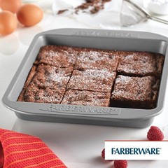 Gray 9×9 Baking Pan Nonstick Bakeware Square Cake Pan Steel Oven Safe Nonstick